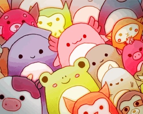 Squishmallows Pop Art Paint By Numbers