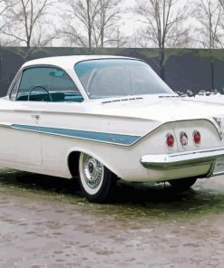 White 61 Impala Paint By Numbers