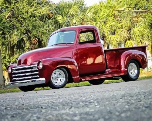 51 Chevy Truck Paint By Numbers