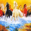 8 Horses Paint By Numbers