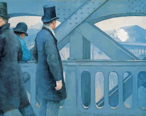 A View From The Bridge By Caillebotte Paint By Numbers