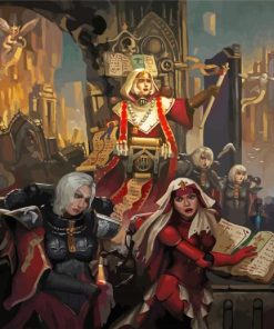 Adepta Sororitas The Sisters Of Battle Paint By Numbers