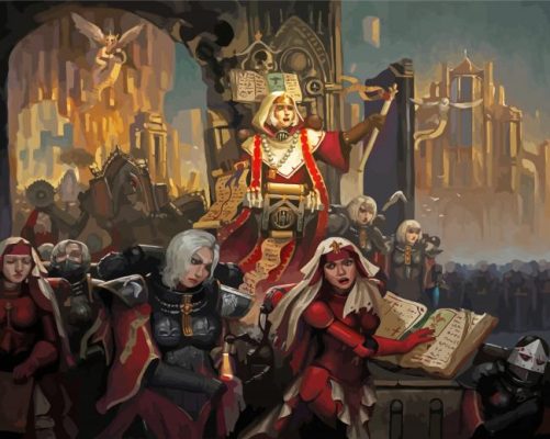 Adepta Sororitas The Sisters Of Battle Paint By Numbers