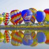 Air Balloon Fiesta Reflection Paint By Numbers