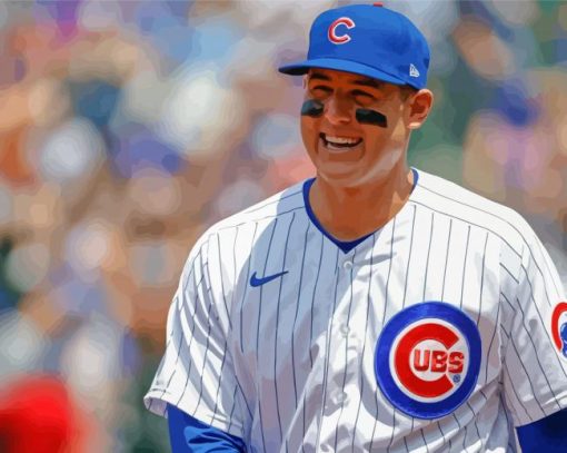 Anthony Rizzo Cubs Baseballer Paint By Numbers