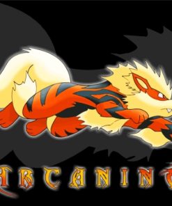 Arcanine Pokemon Anime Paint By Numbers