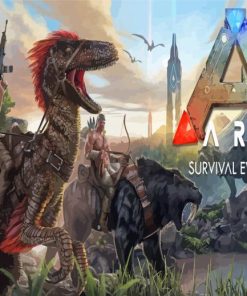 Ark Survival Evolved Poster Paint By Numbers