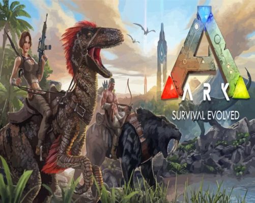 Ark Survival Evolved Poster Paint By Numbers