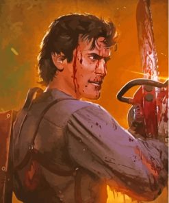 Ash Evil Dead Paint By Numbers