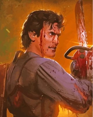 Ash Evil Dead Paint By Numbers