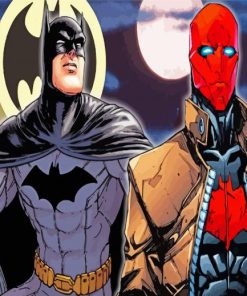 Batman And Red Hood Paint By Numbers