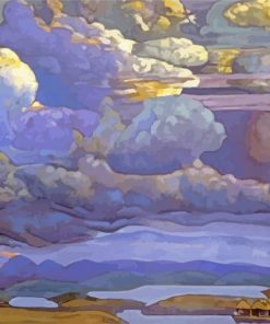 Battle In The Heavens By Nicholas Roerich Paint By Numbers