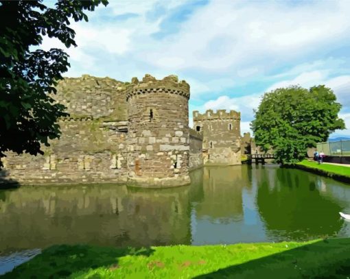 Beaumaris Castle Paint By Numbers