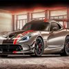 Black And Grey Dodge Viper Paint By Number