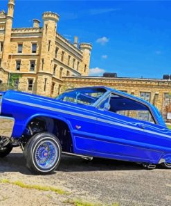 Blue 1964 Chevy Impala Paint By Numbers