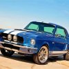 Blue Classic Ford Mustang Paint By Numbers