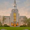 Boston Temple Sunset Paint By Number