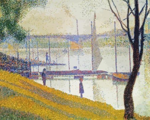 Bridge At Courtbevoie By Georges Seurat Paint By Numbers