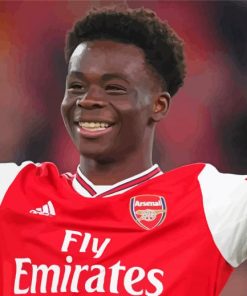 Bukayo Saka Player Paint By Numbers