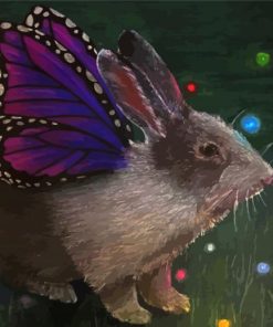 Butterfly Bunny Art Paint By Numbers