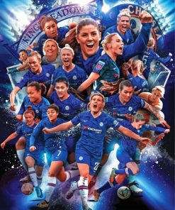 Chelsea FC Ladies Players Paint By Numbers