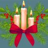 Christmas Candle Art Paint By Numbers