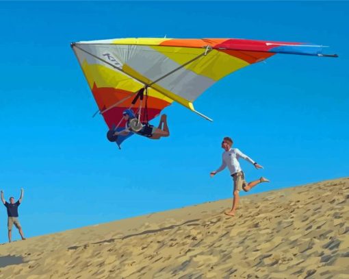 Desert Hang Gliding Paint By Numbers