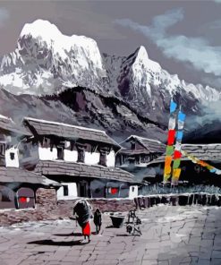 Everest Base Camp Nepal Paint By Numbers