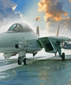 F14 Jet Paint By Numbers