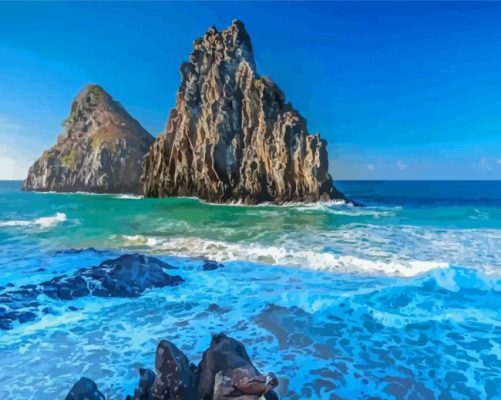 Fernando De Noronha Beach Paint By Numbers