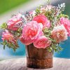 Flowers In Rustic Vase Paint By Numbers