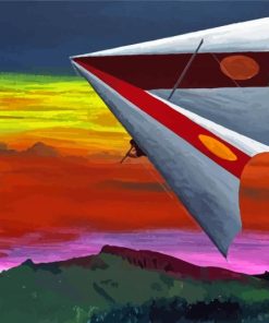 Flying Hang Gliding Art Paint By Numbers