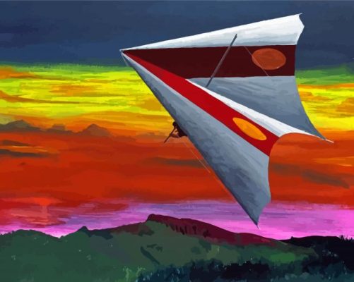 Flying Hang Gliding Art Paint By Numbers