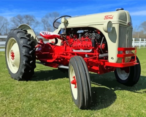 Ford 8N Tractor Paint By Numbers