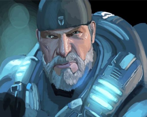 Gears Of War Marcus Fenix Paint By Numbers