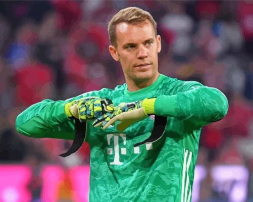 Goalkeeper Manuel Neuer Paint By Numbers