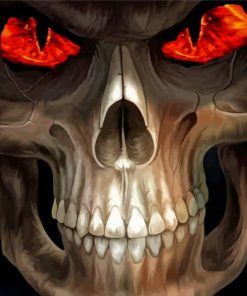 Grim Reaper Skull Art Paint By Numbers