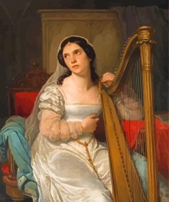 Harp Player Paint By Numbers