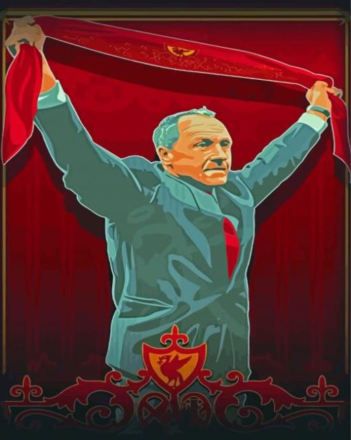 Illustration Bill Shankly Paint By Numbers