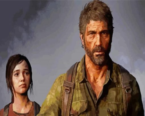 Joel And Ellie Last Of Us Paint By Numbers