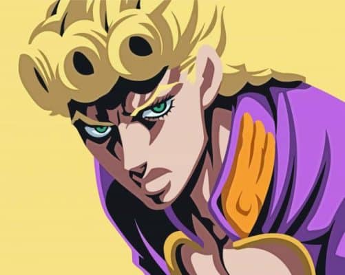 Jojos Bizarre Adventure Giorno Giovanna Paint By Numbers