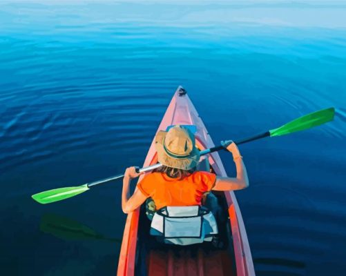 Kayak On A Lake Paint By Numbers