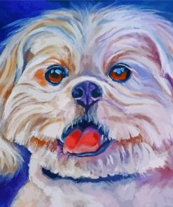 Lhasa Apso Dog Paint By Numbers