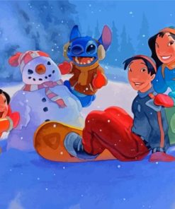 Lilo And Stitch Disney Winter Paint By Numbers