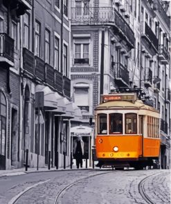 Lisbon Tram Paint By Numbers