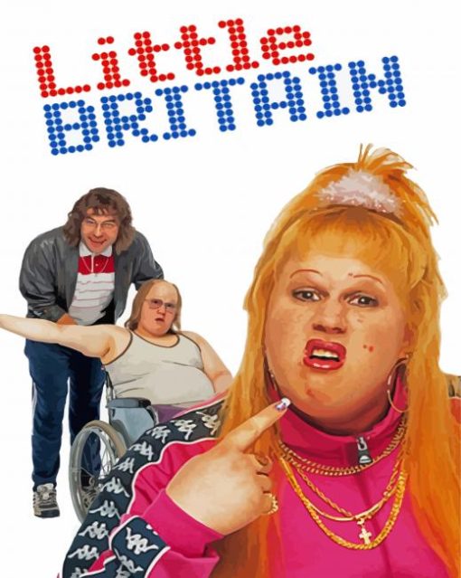 Little Britain TV Show Poster Paint By Numbers