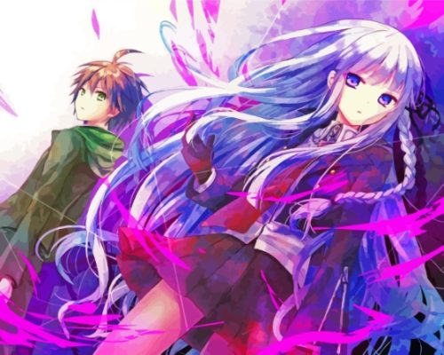 Makoto Naegi And Kyoko Kirigiri Paint By Numbers