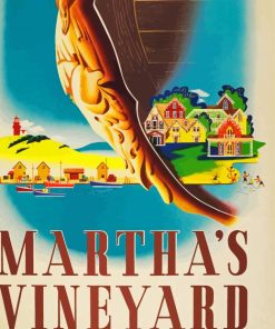 Marthas Vineyard Poster Paint By Numbers