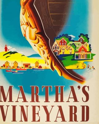 Marthas Vineyard Poster Paint By Numbers