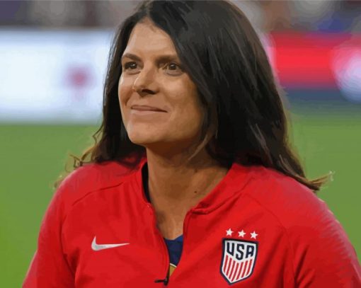 Mia Hamm American Footballer Paint By Numbers